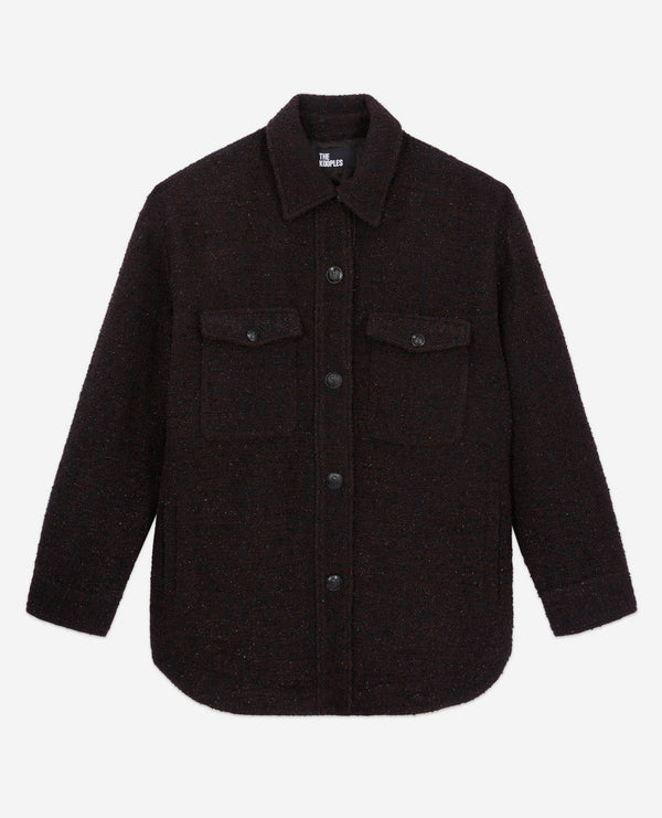 The Kooples - Surchemise - Noir Chiné - Femme