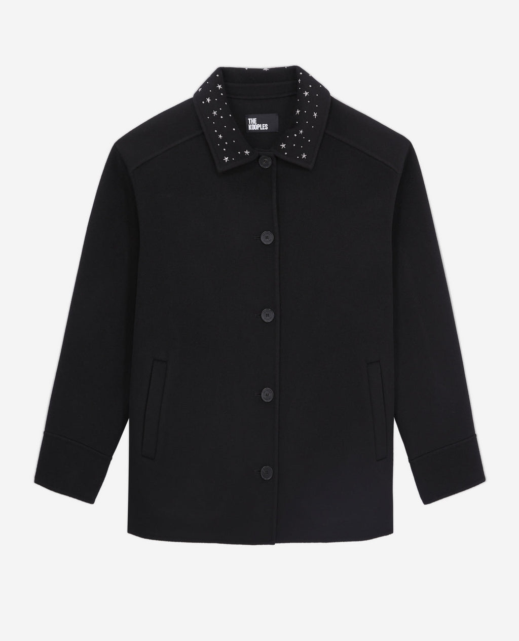 The Kooples - Veste En Laine - Noir - Femme
