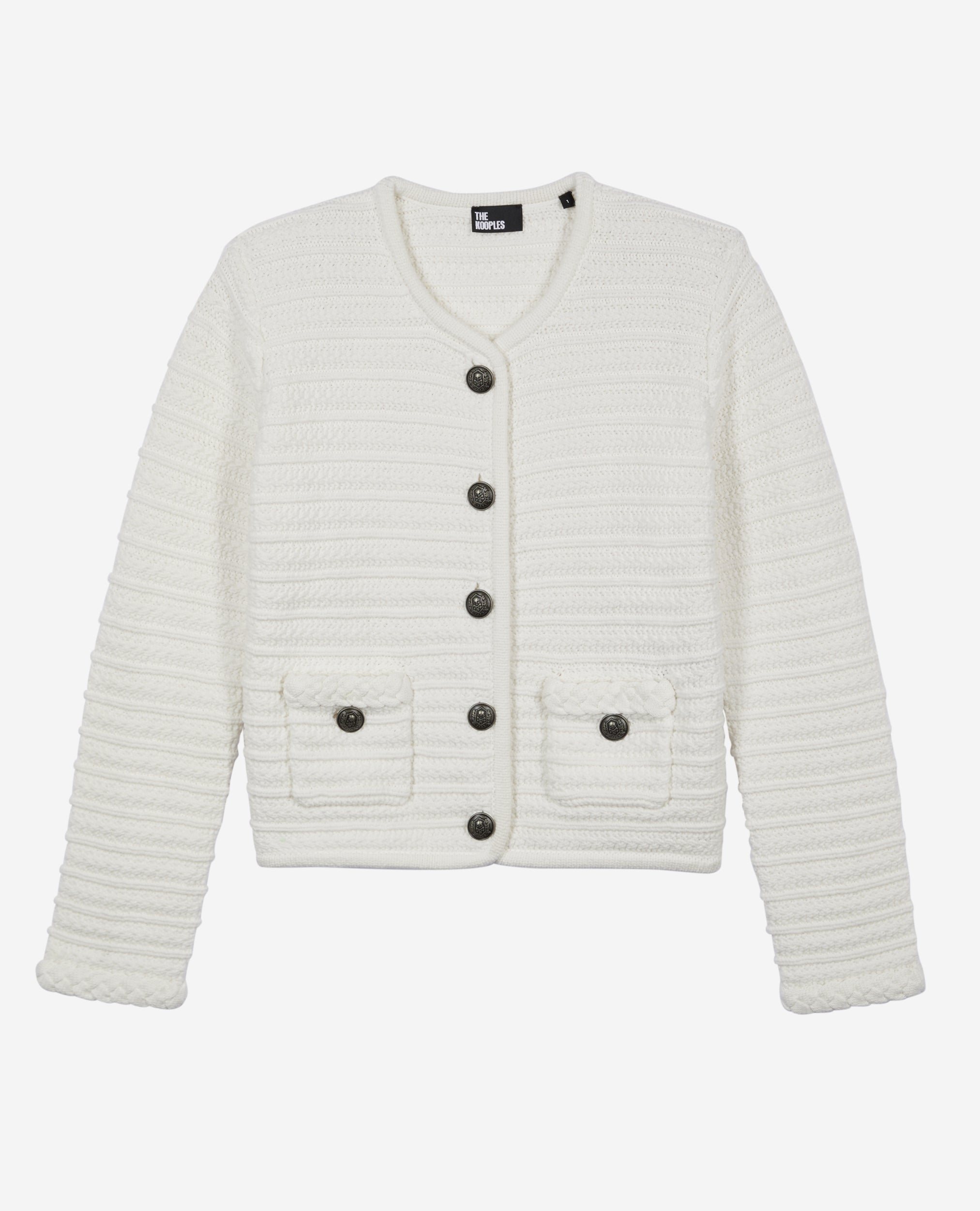 The Kooples - Cardigan Boutonne Detail De Tresse