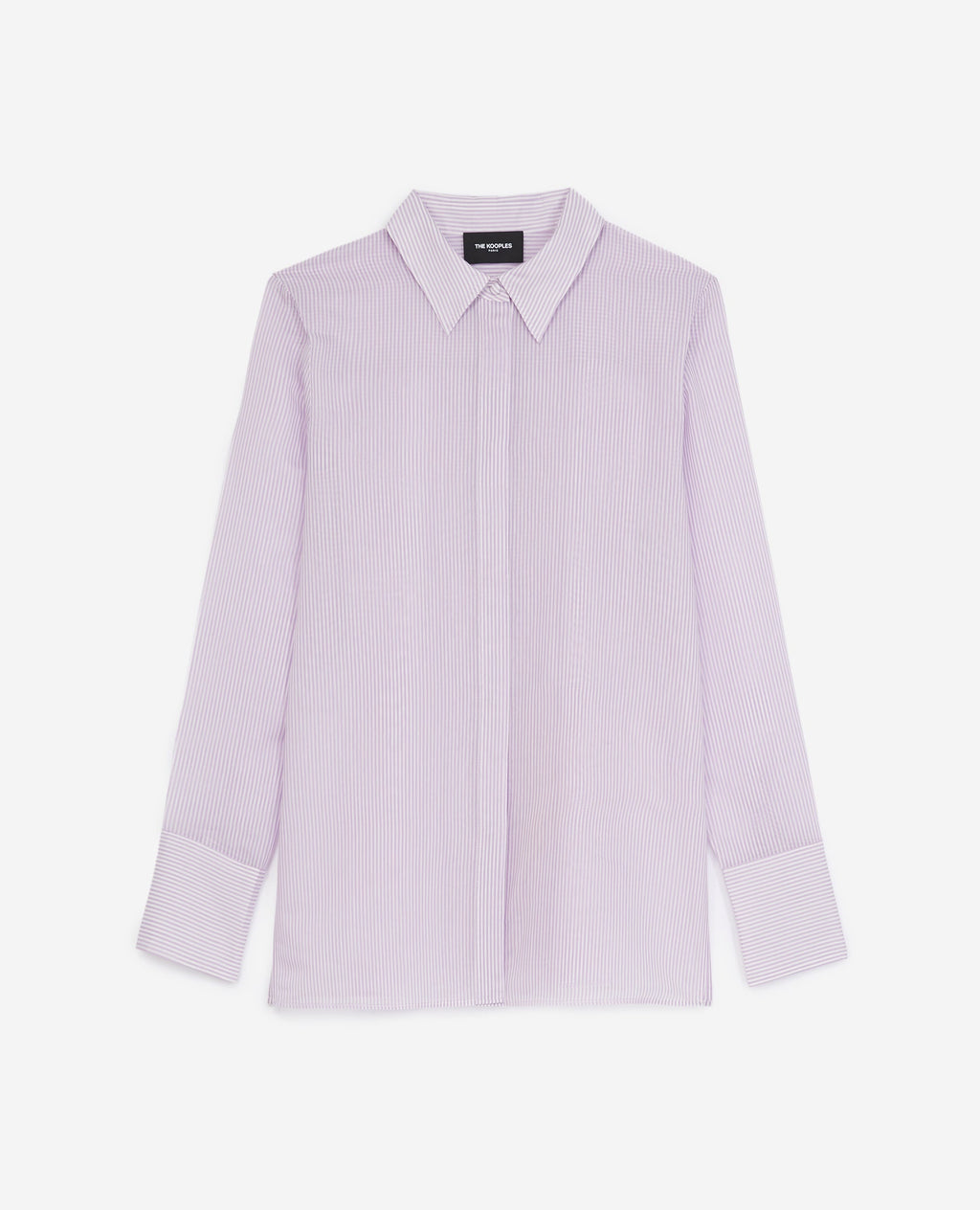 The Kooples - Camisa Simple Rayas Moradas Y Blancas - Mujer