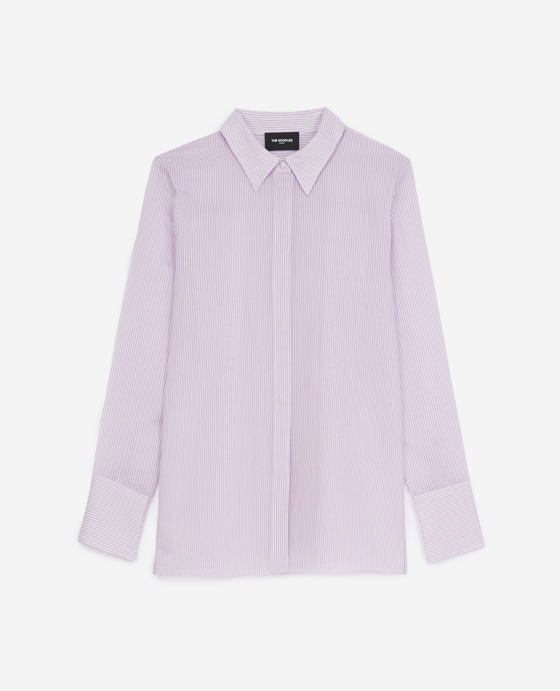 The Kooples - Camisa Simple Rayas Moradas Y Blancas - Mujer