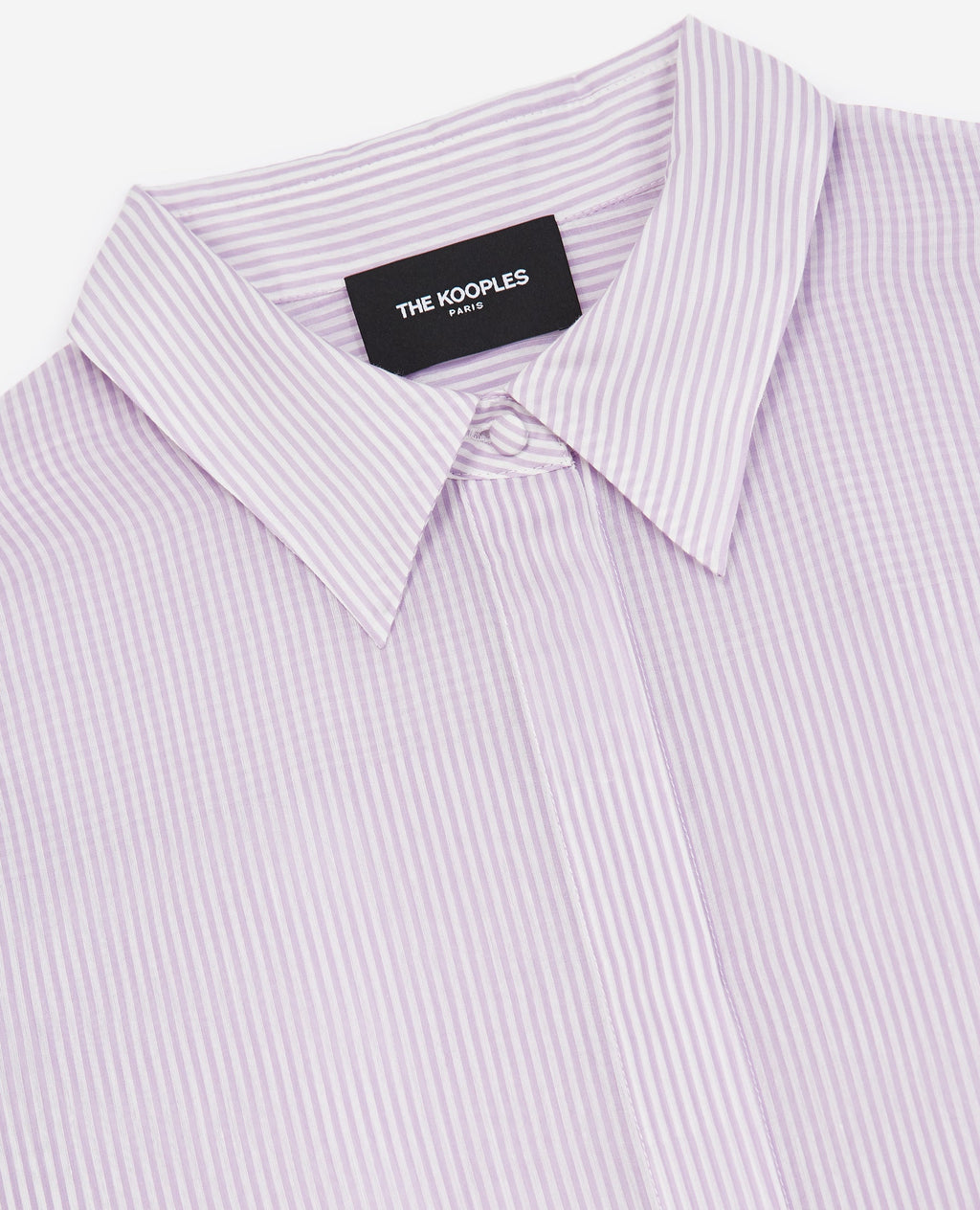 The Kooples - Camisa Simple Rayas Moradas Y Blancas - Mujer