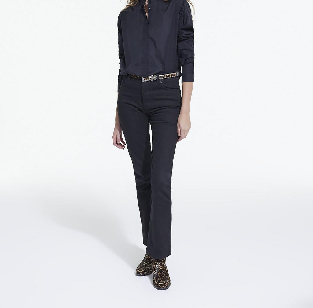 The Kooples - Chemise Sans Col Detail Patte Cachee - Femme