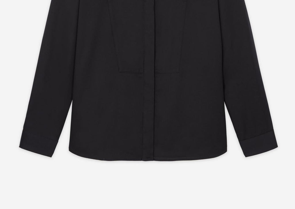 The Kooples - Chemise Sans Col Detail Patte Cachee - Femme