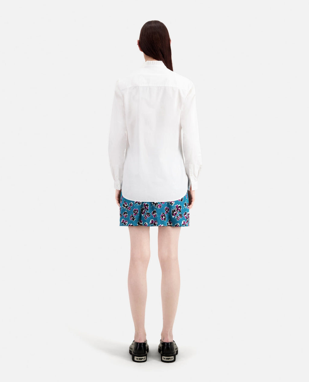 The Kooples - Camisa de manga larga con detalle de cuello plisado - Mujer