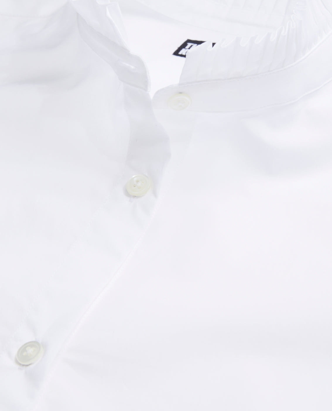 The Kooples - Camisa de manga larga con detalle de cuello plisado - Mujer