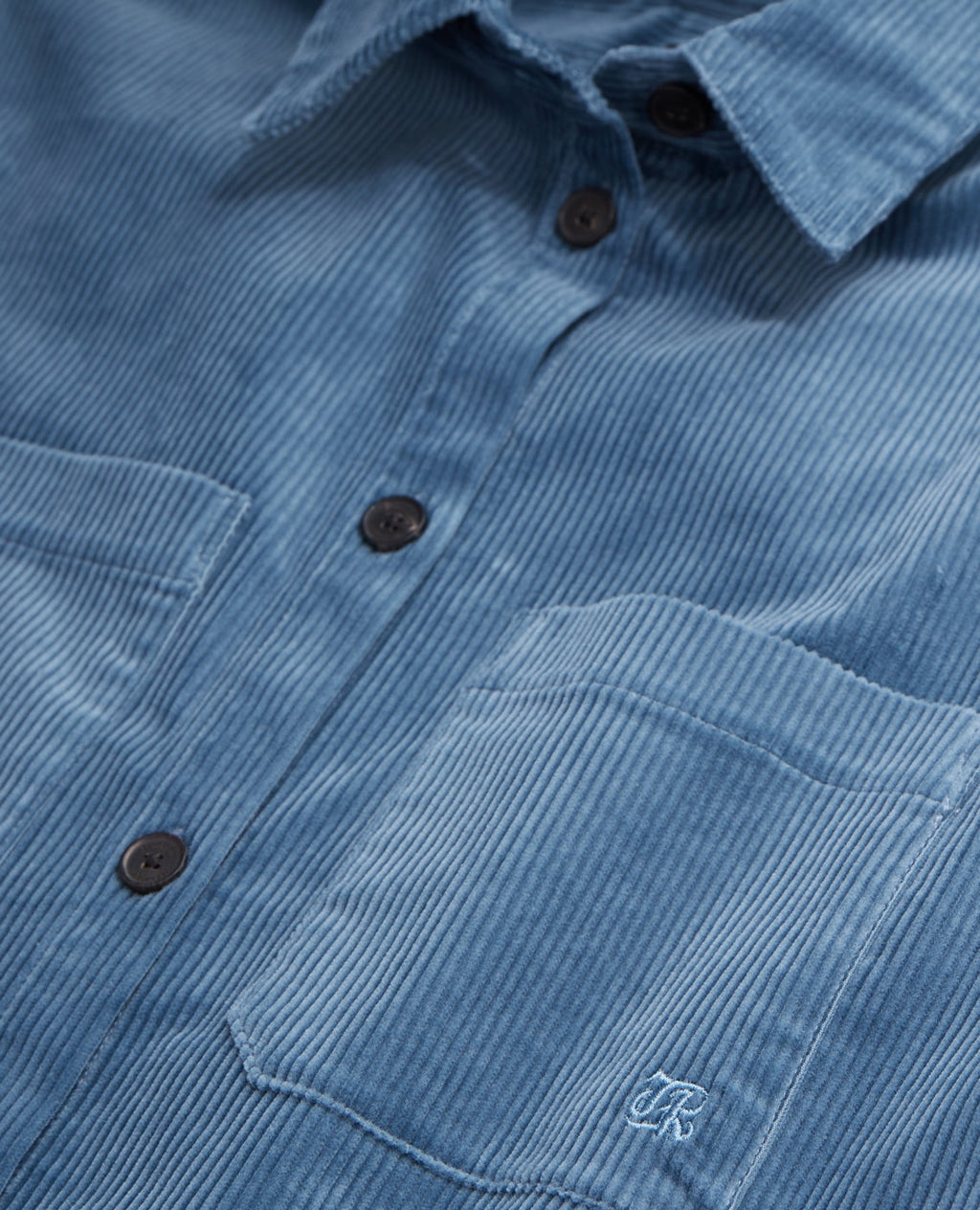 The Kooples - Chemise En Velours - Bleu Pétrole - Femme