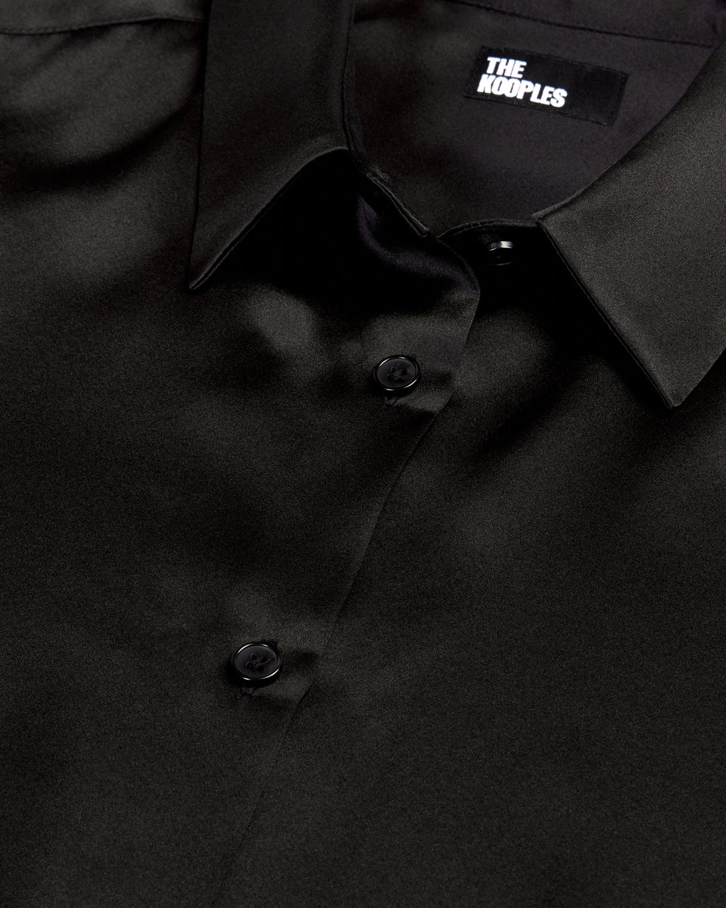 The Kooples - Chemise En Satin De Soie Manches Longues