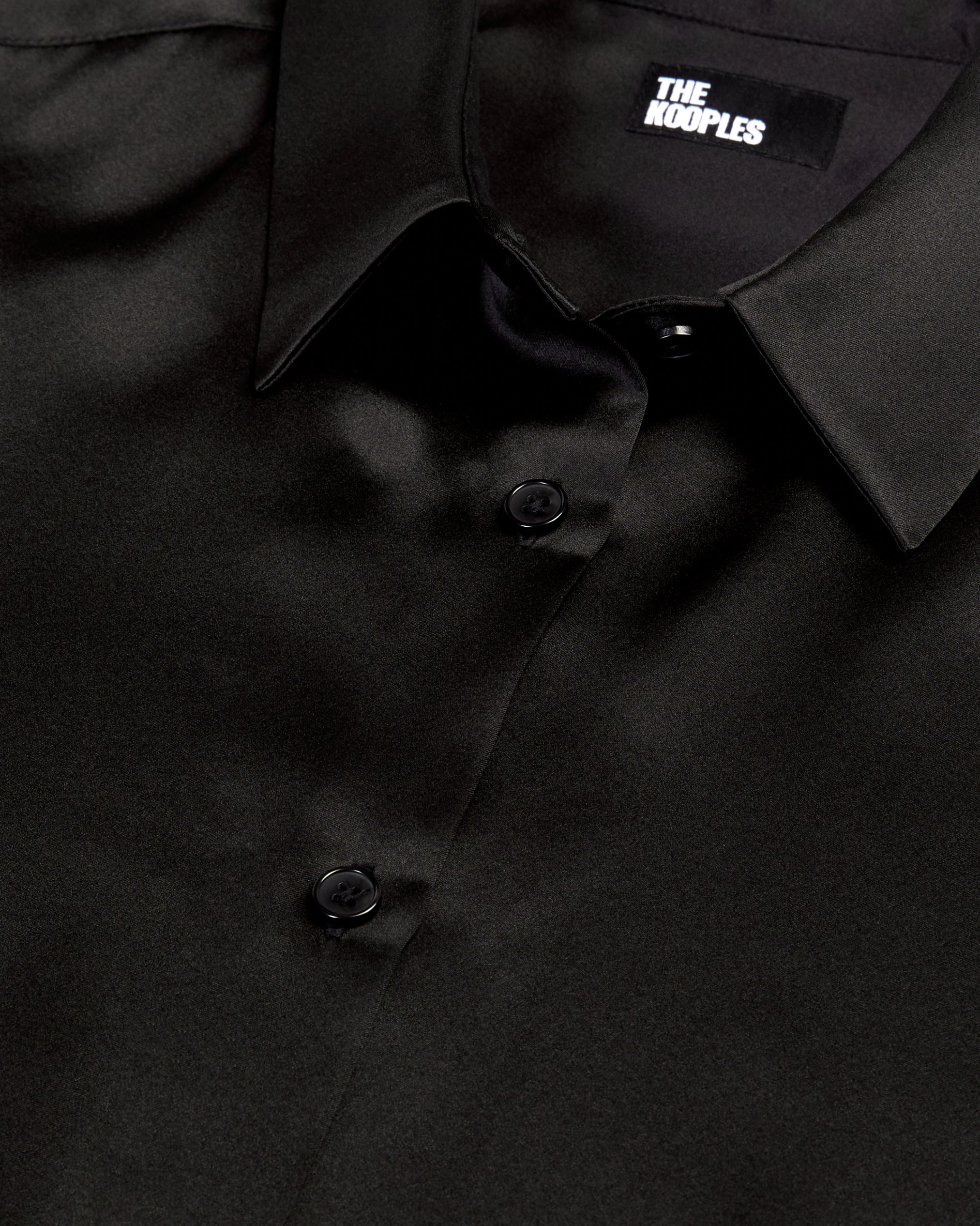 The Kooples - Chemise En Satin De Soie Manches Longues