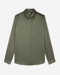 The Kooples - Chemise En Satin De Soie Manches Longues