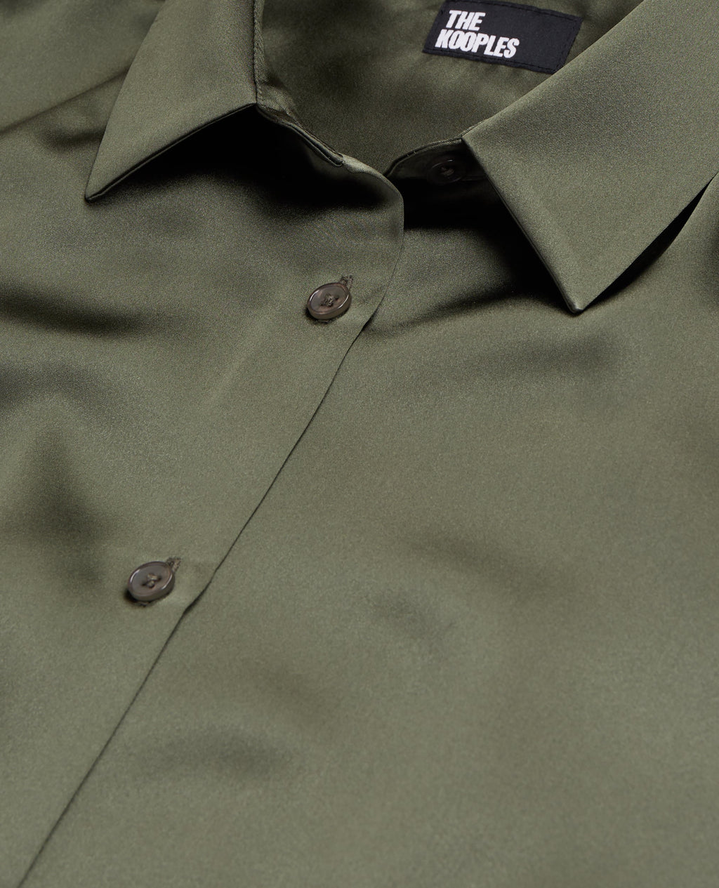 The Kooples - Chemise En Satin De Soie Manches Longues
