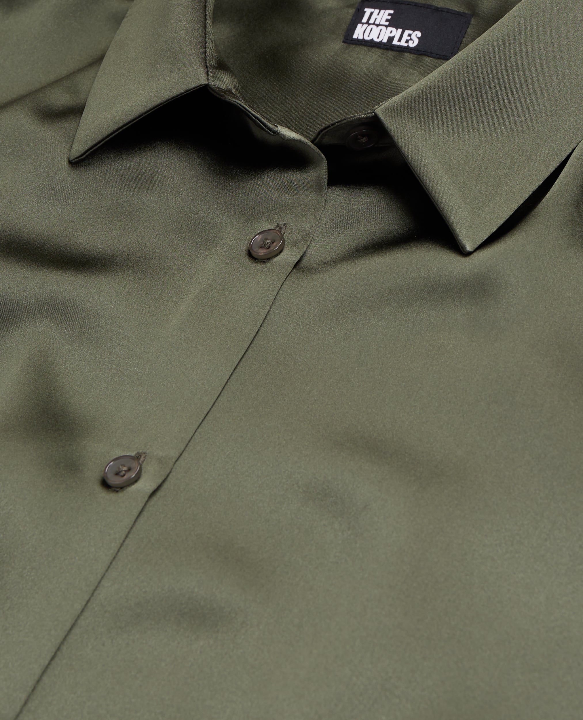 The Kooples - Chemise En Satin De Soie Manches Longues
