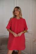 Vestido vaquero Zaho - Rojo