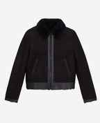 The Kooples - Veste En Cuir De Mouton - Noir - Femme