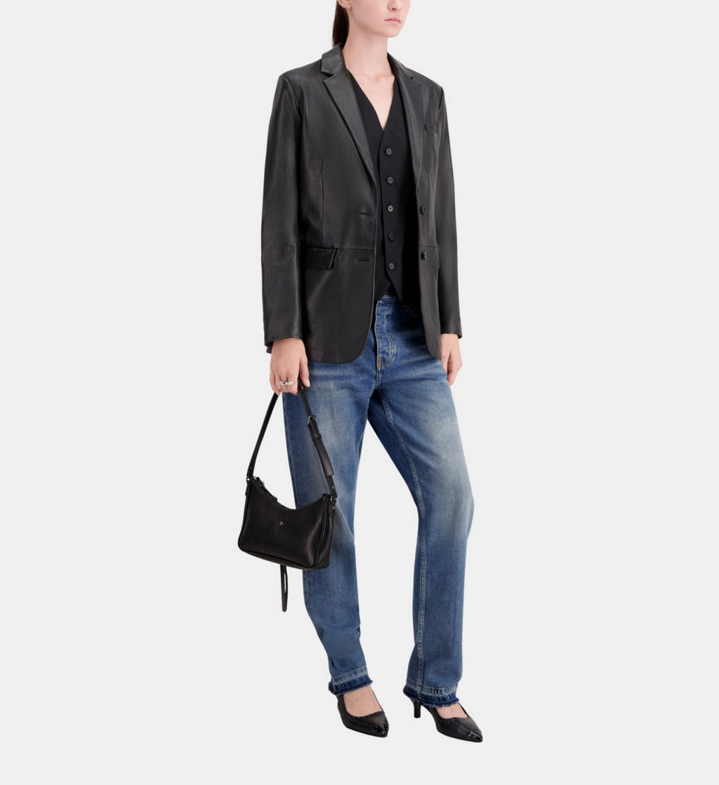 The Kooples - Leather Suit Jacket - Women