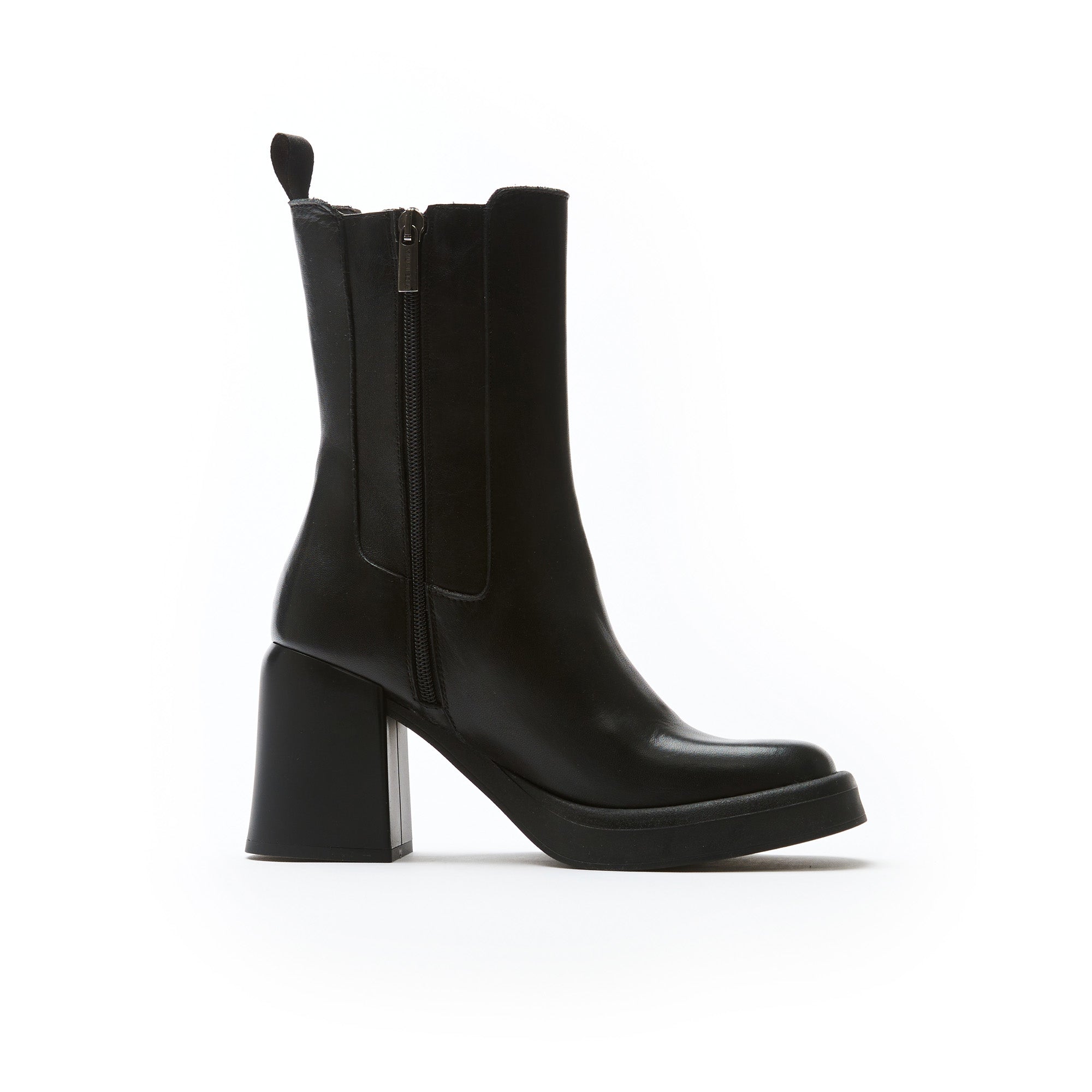 Frank Daniel - Bottes Chelsea À Talons - Noir - Femme