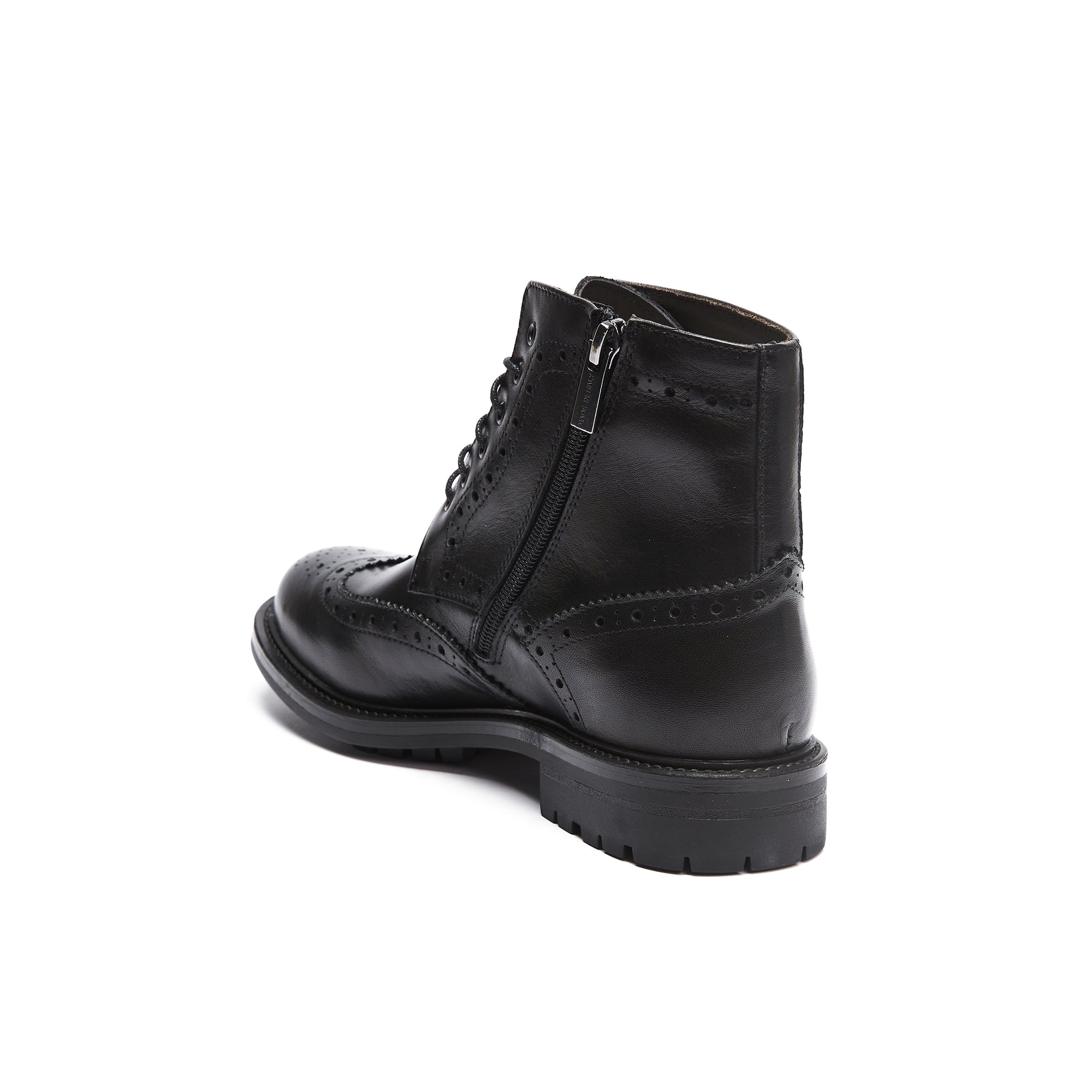 Frank Daniel - Bottes À Lacets Et Ailerons - Noir - Femme