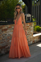 Filipa Sun Dress - Orange