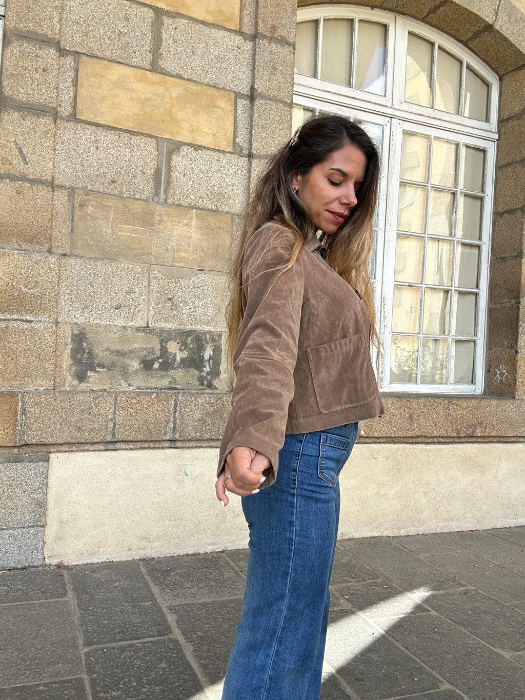 Veste effet daim Aline