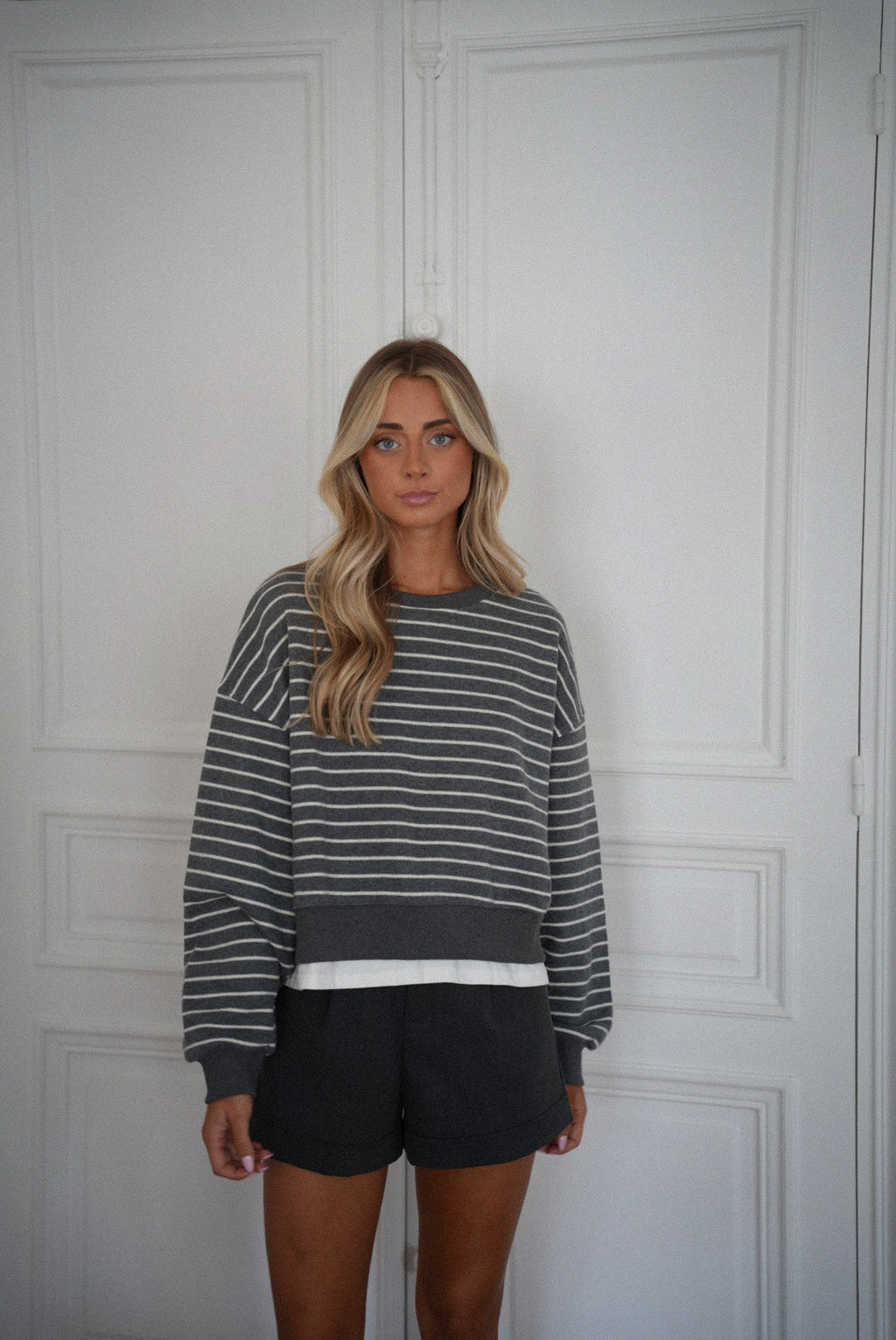 Short Taille Haute Dona - Gris
