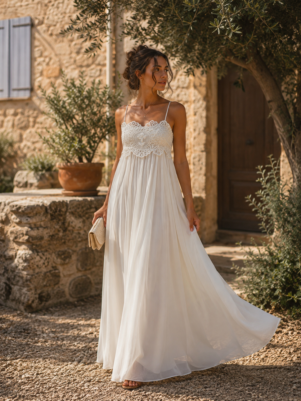 Angelique Dress - Ecru