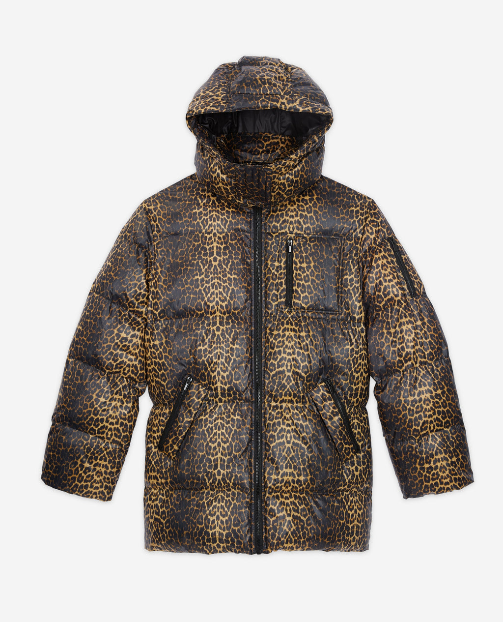 The Kooples - Anorak con capucha - Amarillo y Negro - Mujer
