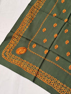 Foulard Christian Dior – Kaki Chaines Et Abeilles Dorées