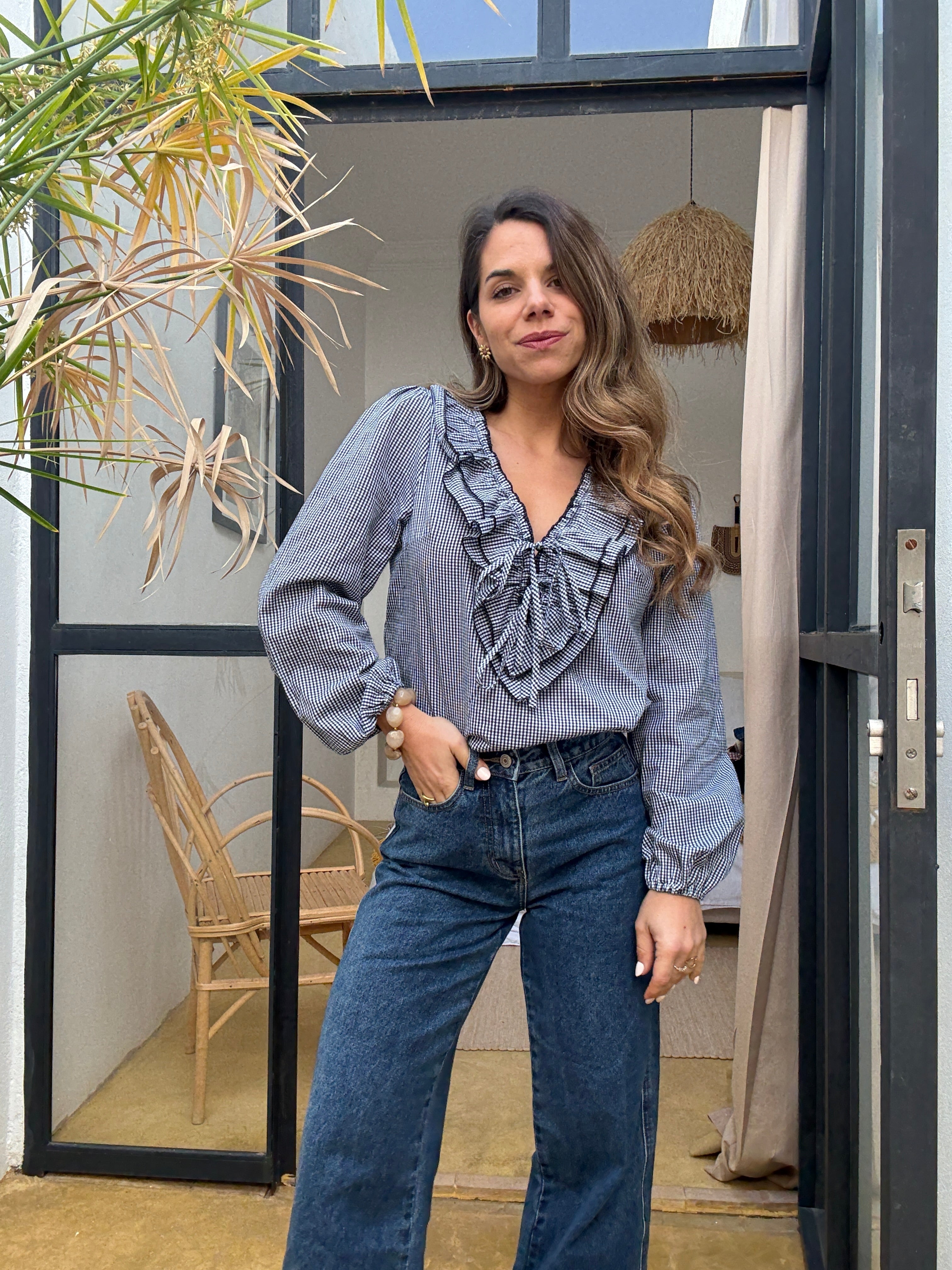 Blouse Stella Vichy Bleu Marine