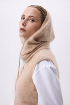 Balaclava – Brushed Cashmere Feather - Crèmebeige - Uniseks