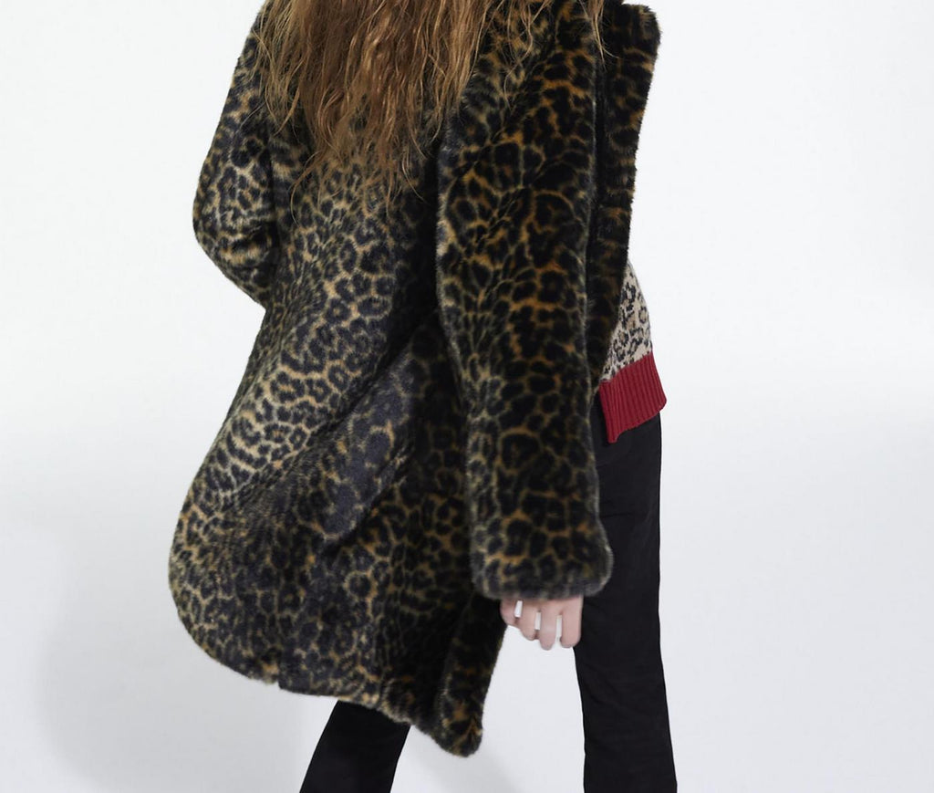 The Kooples - Fausse Fourrure Leopard - Femme