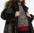 The Kooples - Fausse Fourrure Leopard - Femme