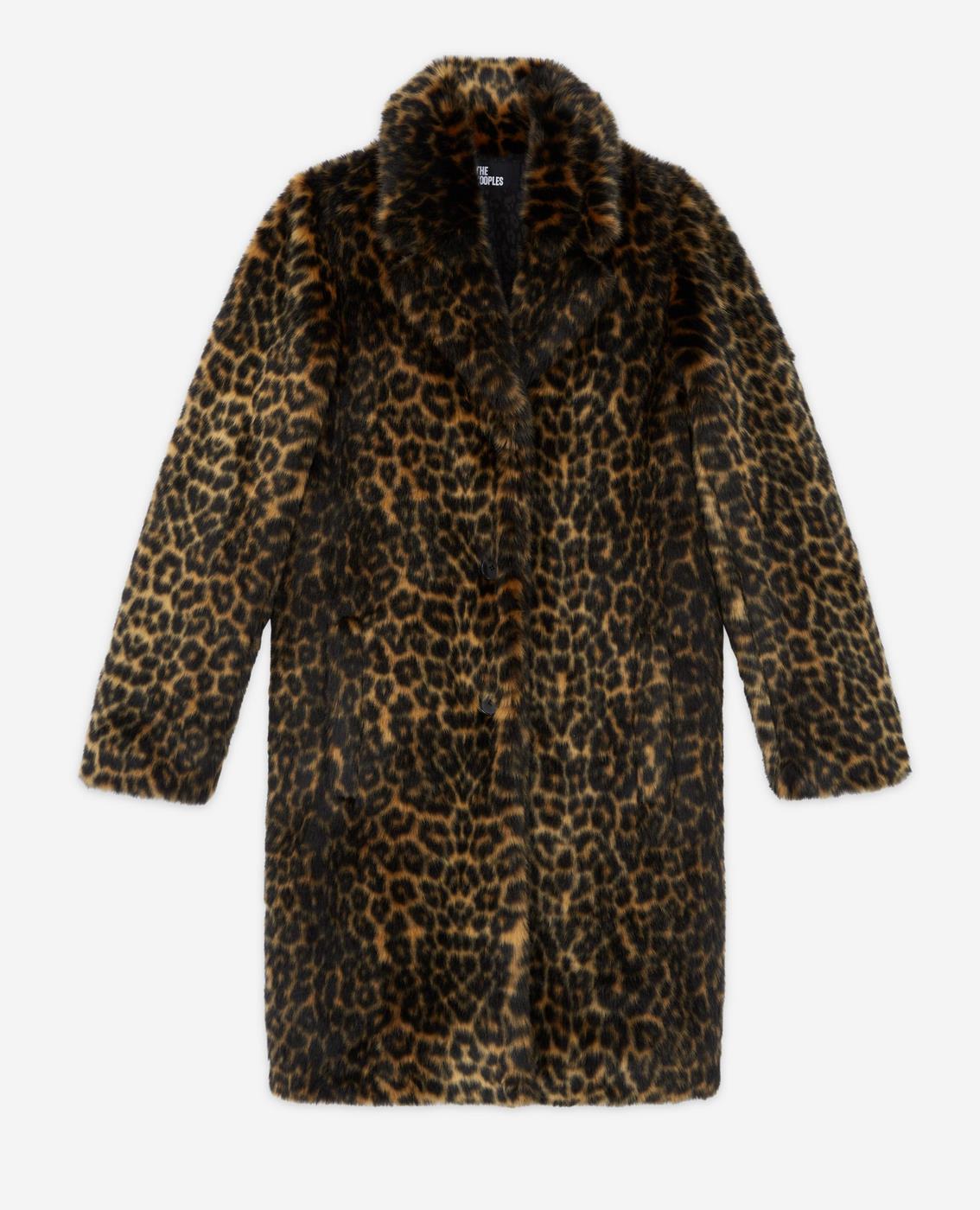 The Kooples - Fausse Fourrure Leopard - Femme