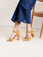 Sandales À Talon Pia - Safran - Femme