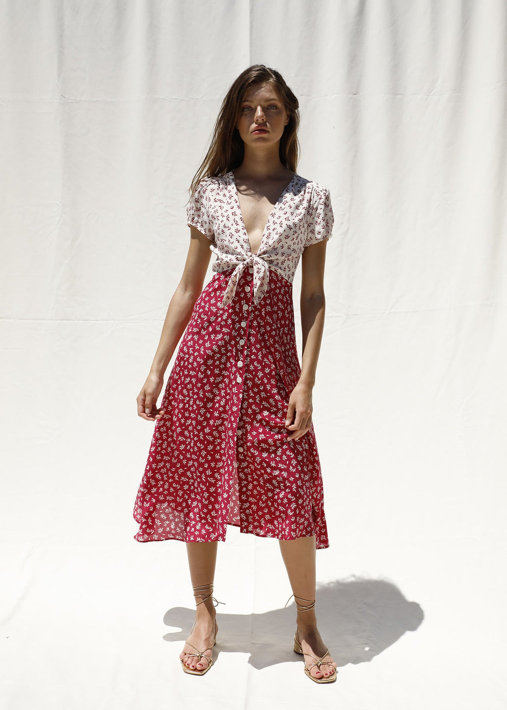 Vestido Françoise Fucsia