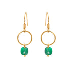 Boucles D'Oreilles Fidji Quartz Vert