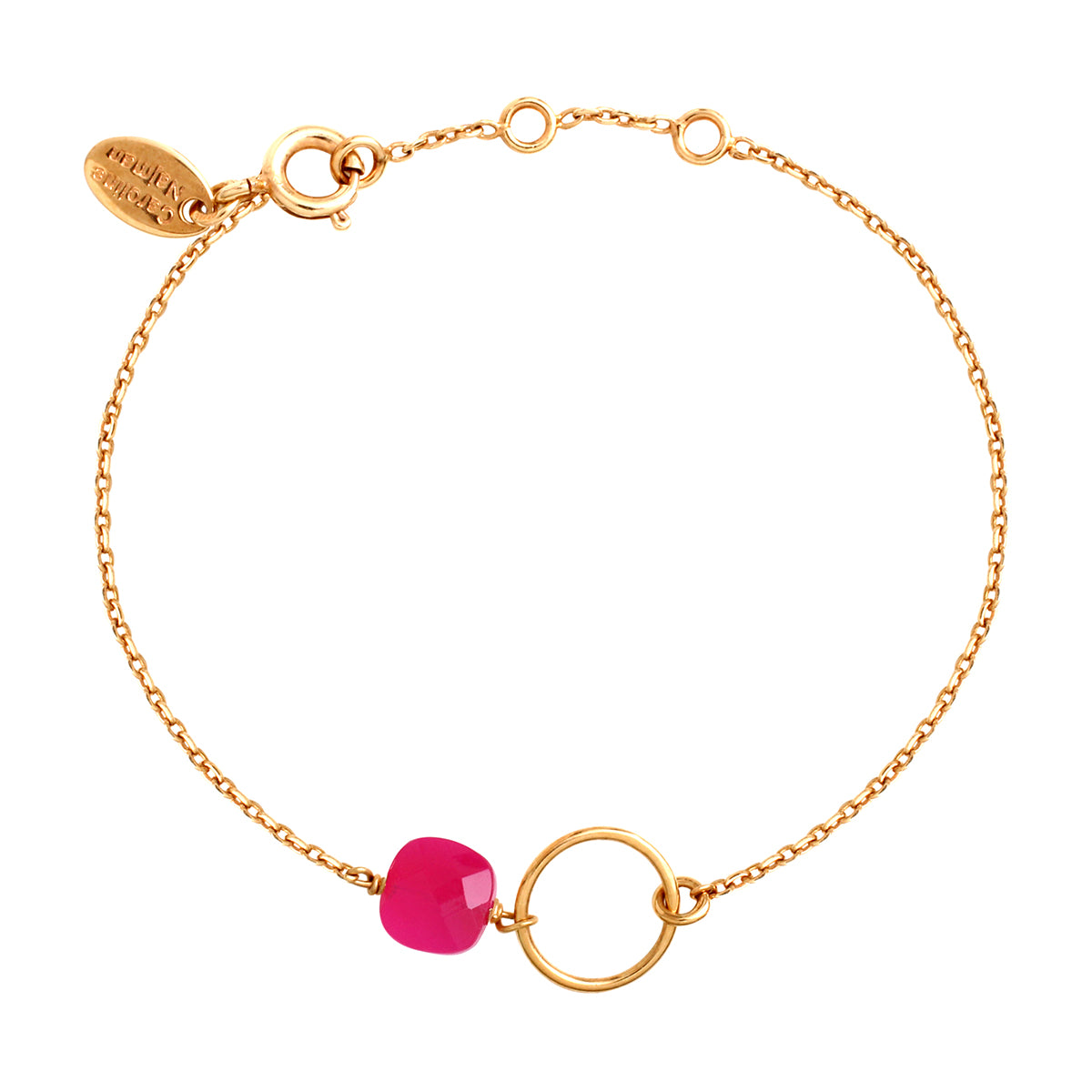 Pulsera Fiji de ónix rosa