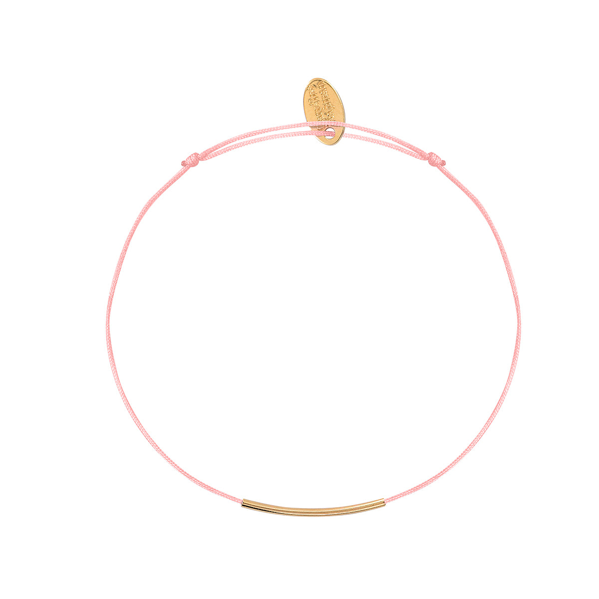 Pulsera de cordón de melocotón Fineline