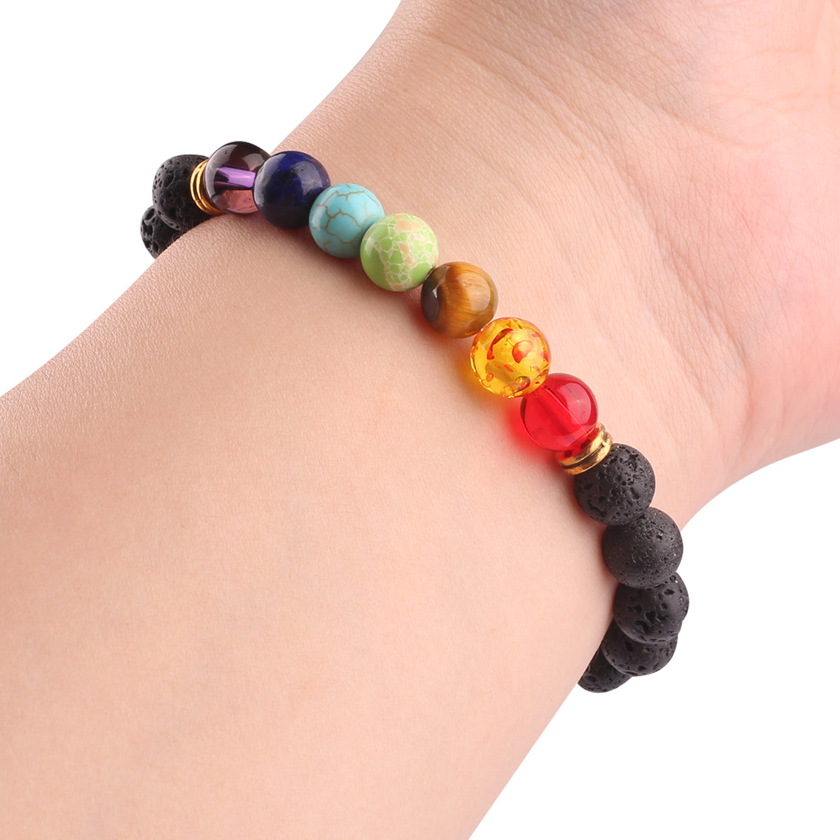 Bracciale yoga in pietre vulcaniche Onamaste