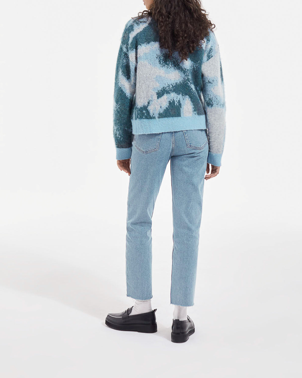 The Kooples - Washed Blue Jeans with Distressed Details - Women