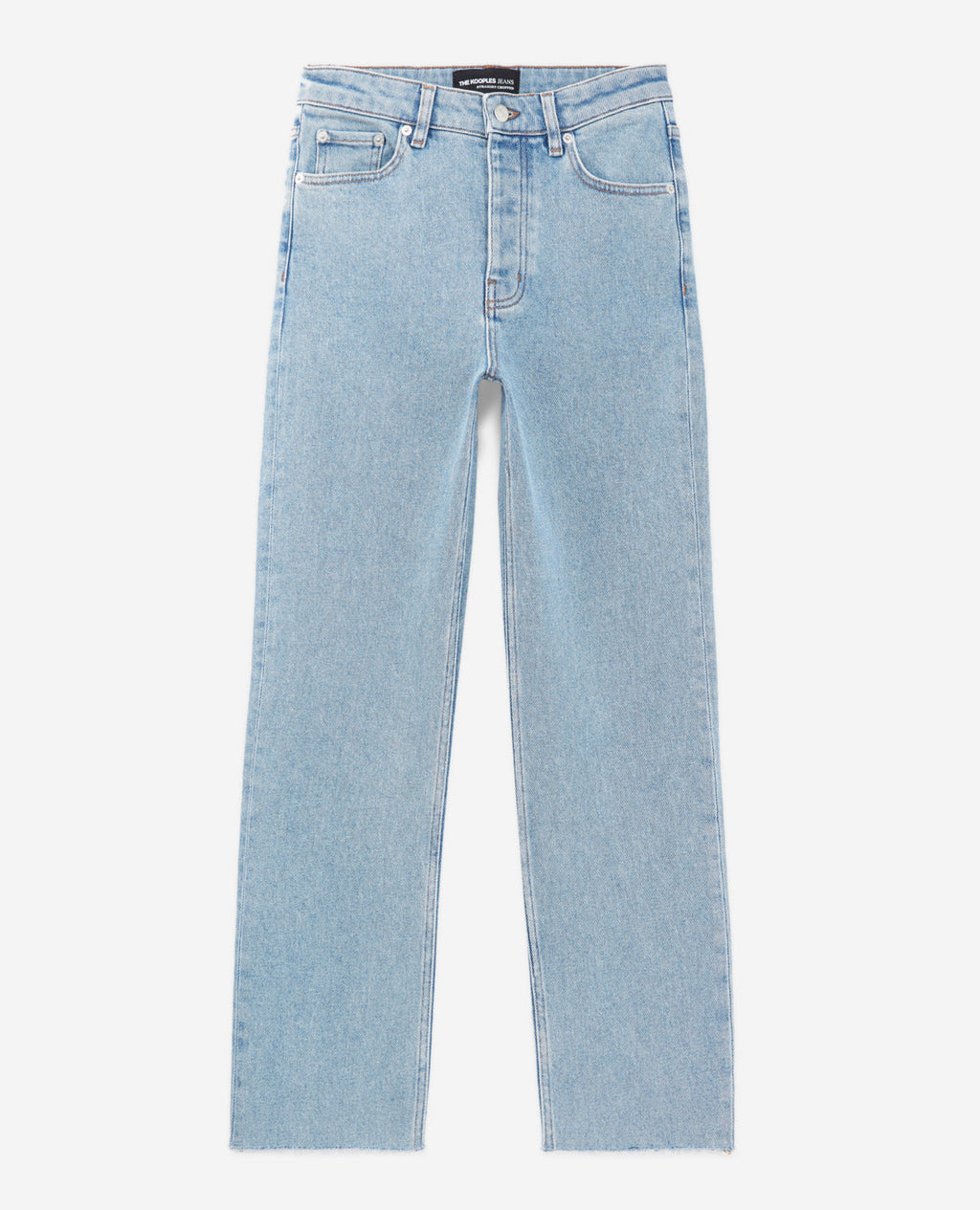 The Kooples - Washed Blue Jeans with Distressed Details - Women