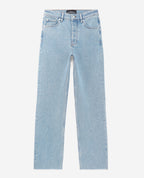 The Kooples - Washed Blue Jeans with Distressed Details - Women