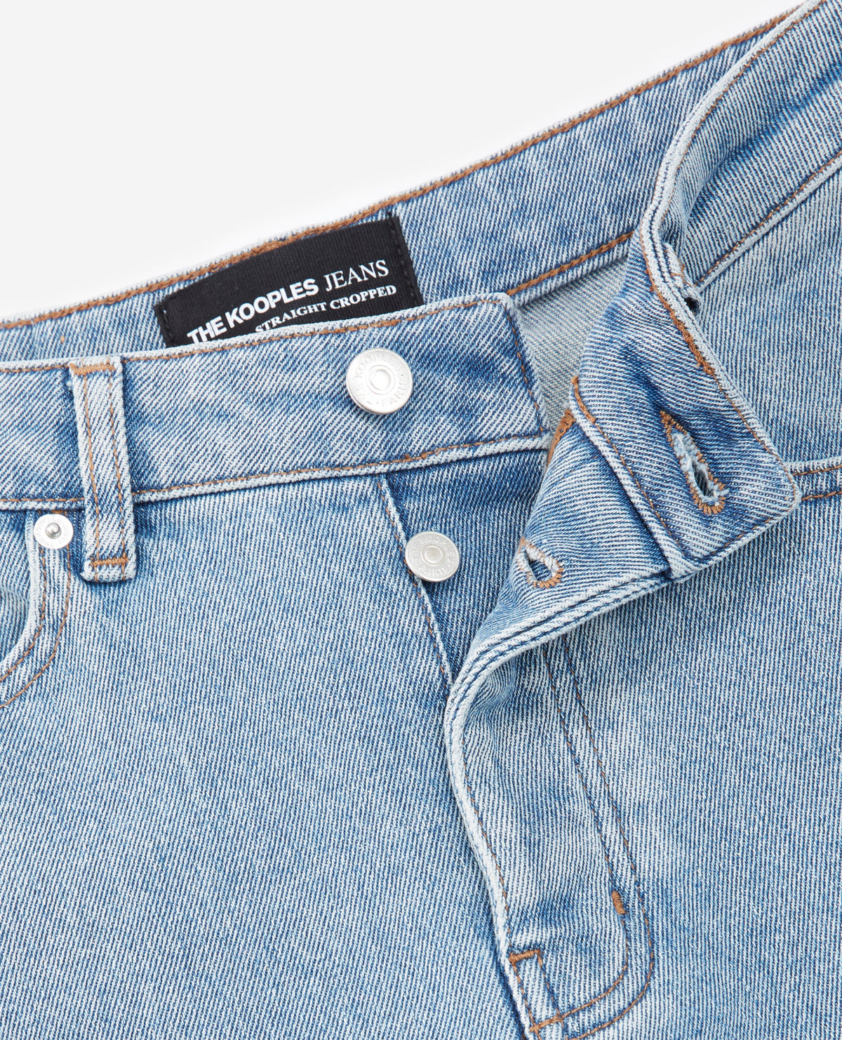 The Kooples - Washed Blue Jeans with Distressed Details - Women