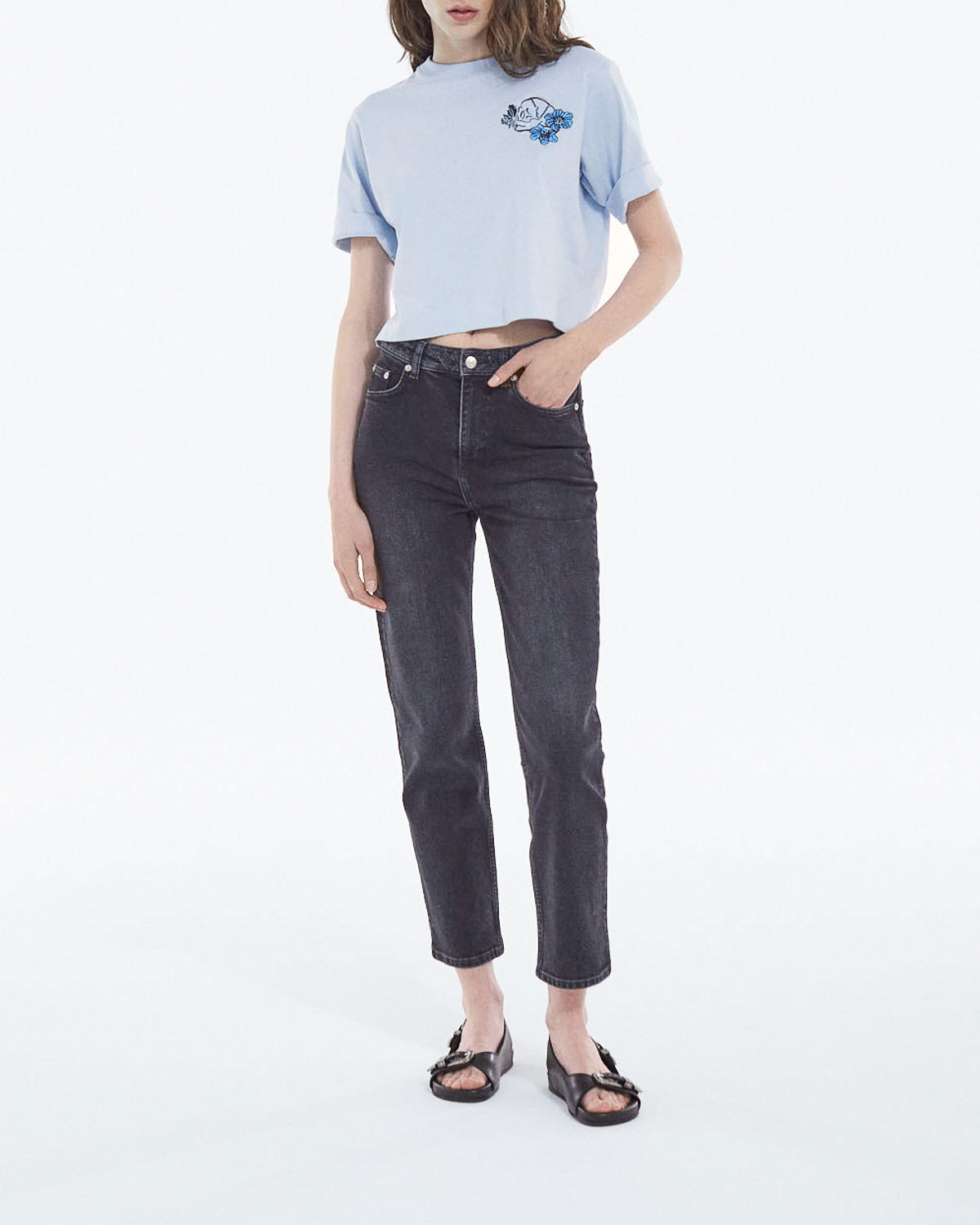 The Kooples - Jean Droit Cropped - Femme