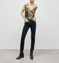 The Kooples - Vaqueros Slim Negro - Mujer