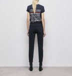 The Kooples - Vaqueros Slim Black Delave - Mujer