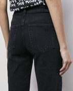 The Kooples - Vaqueros Slim Black Delave - Mujer