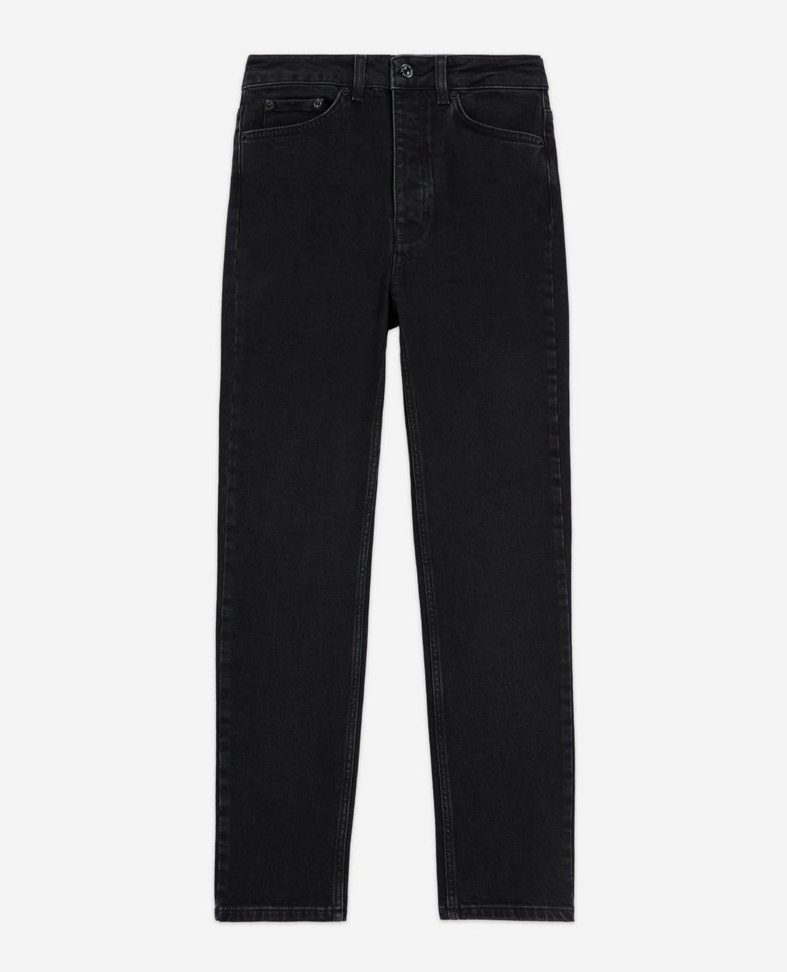 The Kooples - Vaqueros Slim Black Delave - Mujer
