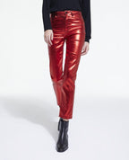 The Kooples - Red Coated Slim Jeans - Women