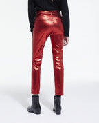 The Kooples - Red Coated Slim Jeans - Women