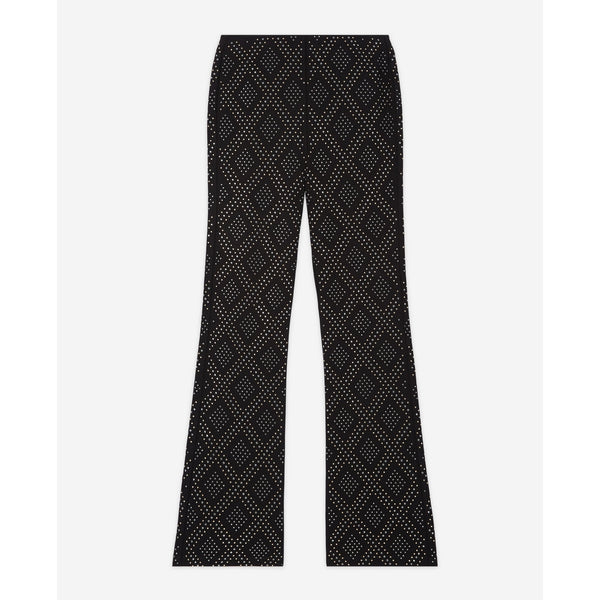 The Kooples - Pantalón Flare Cintura Alta - Negro - Mujer